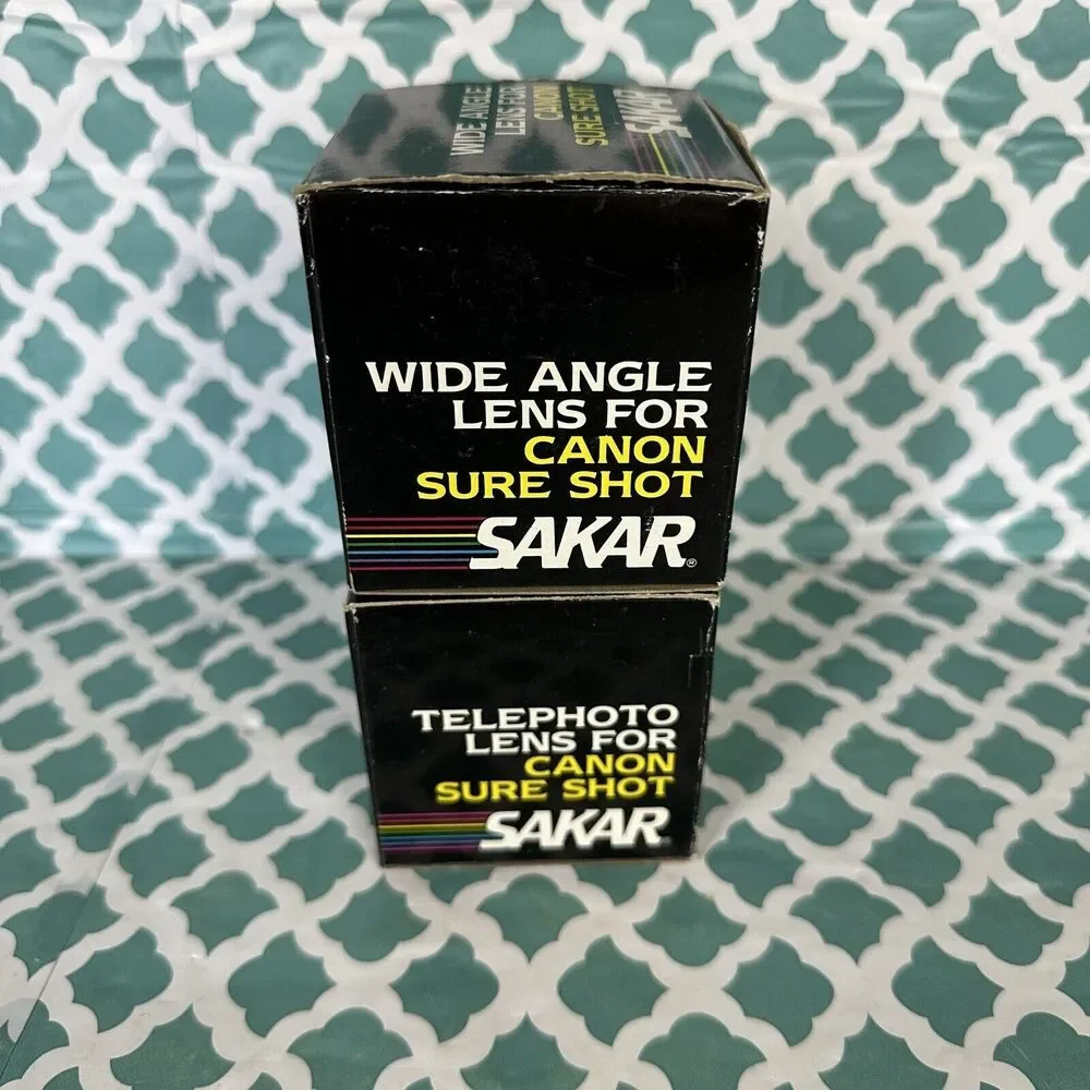 Sakar Vintage Camera Lens Lot of‎ Wide Angle & Telephoto Teleconverter AF35M II